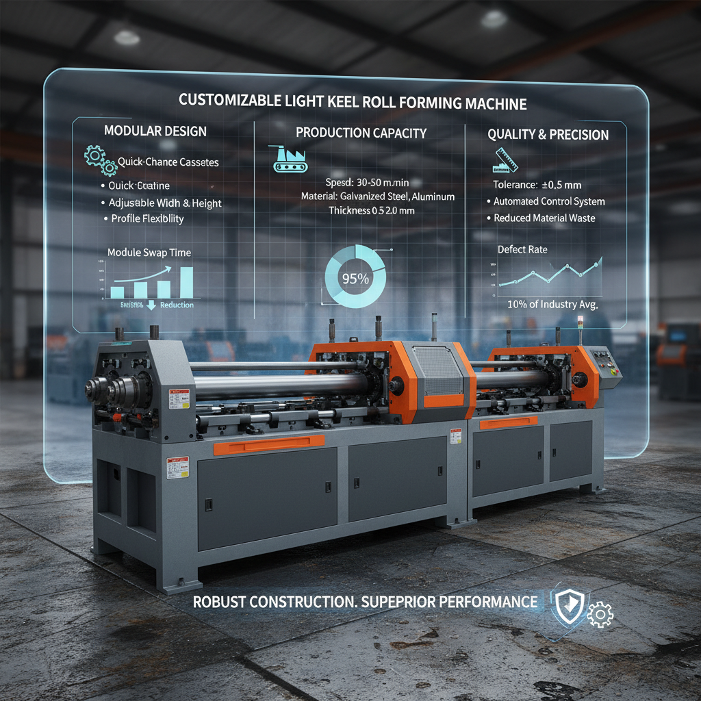 Customizable Light Keel Roll Forming Machine for Efficient Steel Production