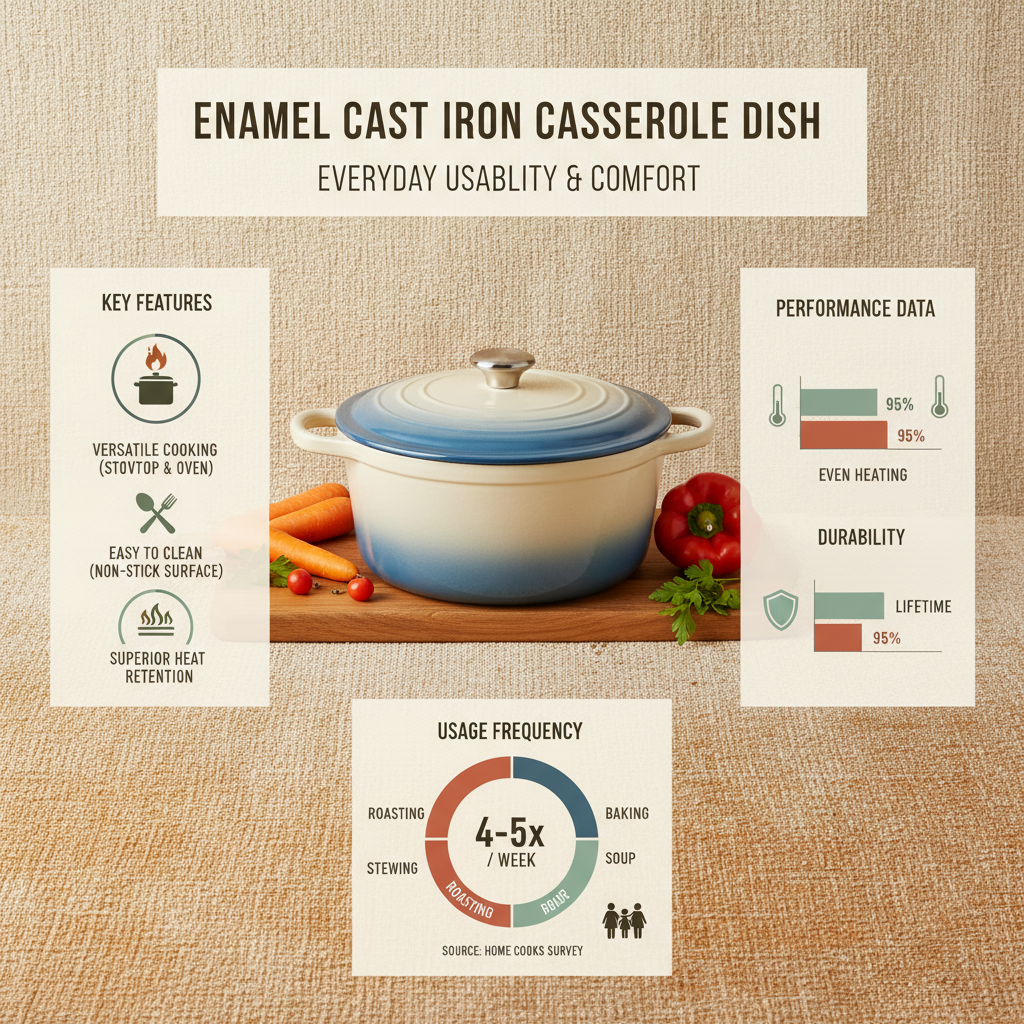 Choosing the Perfect Enamel Cast Iron Casserole Dish for Your Kitchen Needs