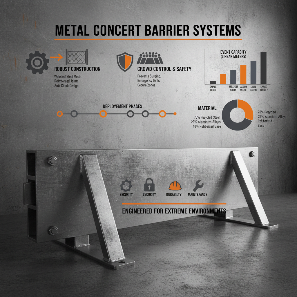 Metal Concert Events Barrier Fencing for Crowd Safety and Control