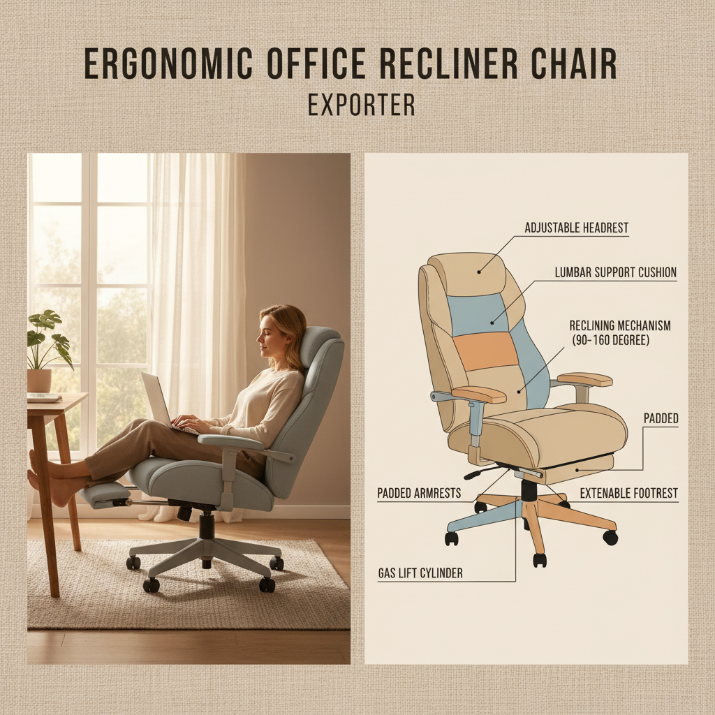 Premium Ergonomic Office Recliner Chair Exporter For Global Businesses