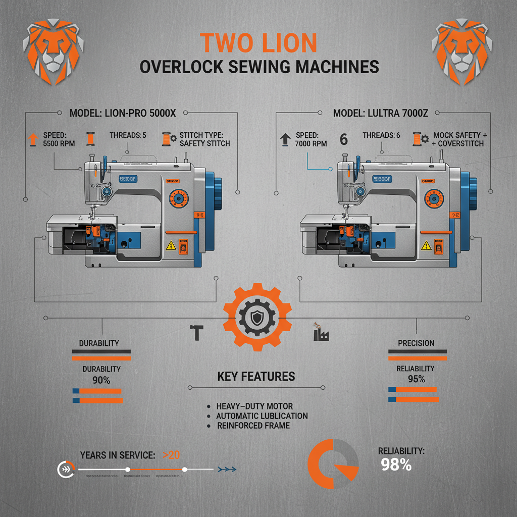 The Two Lion Overlock Sewing Machine A Comprehensive Guide for Professionals