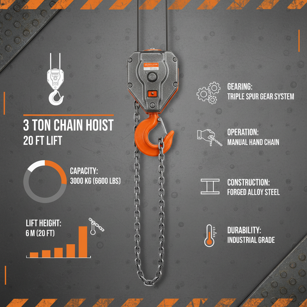 Comprehensive Guide to the 3 Ton Chain Hoist 20 ft for Safe and Efficient Lifting