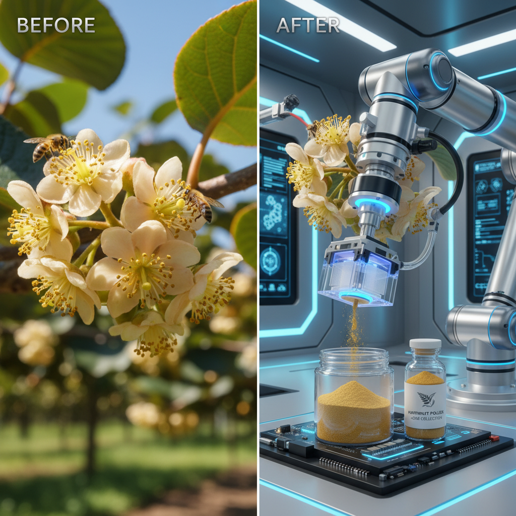 OEM Pollen Collection of Male Flowers of Kiwifruit for Optimal Yield and Quality