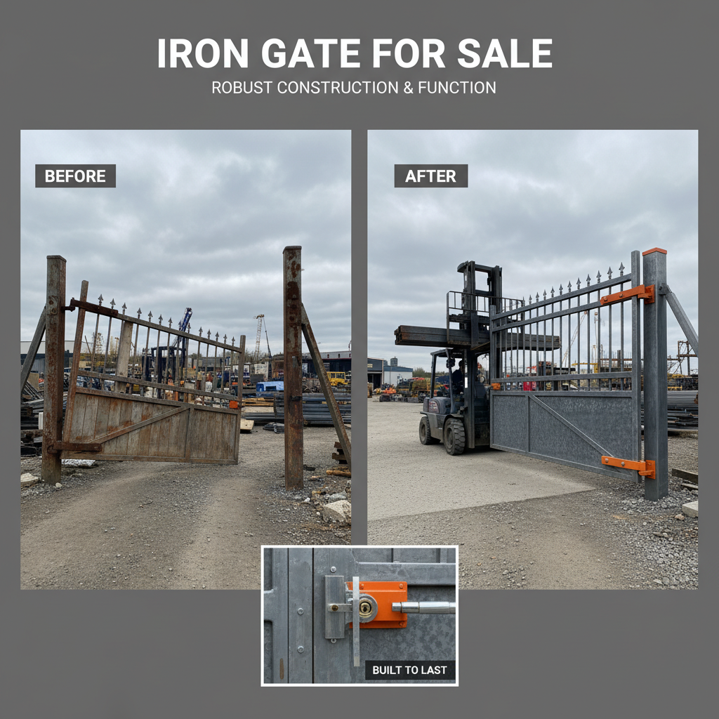 Enhance Your Property with a Stylish Iron Gate for Sale
