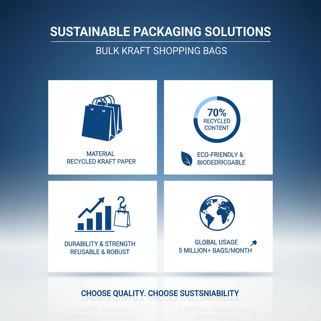 Discover High Quality Kraft Shopping Bags Bulk for Your Business Needs