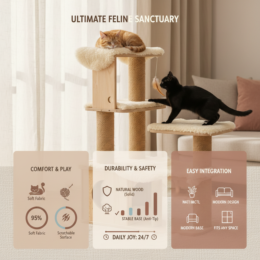 Choosing the Perfect Wooden Cat Tree Tower for Your Feline Friend