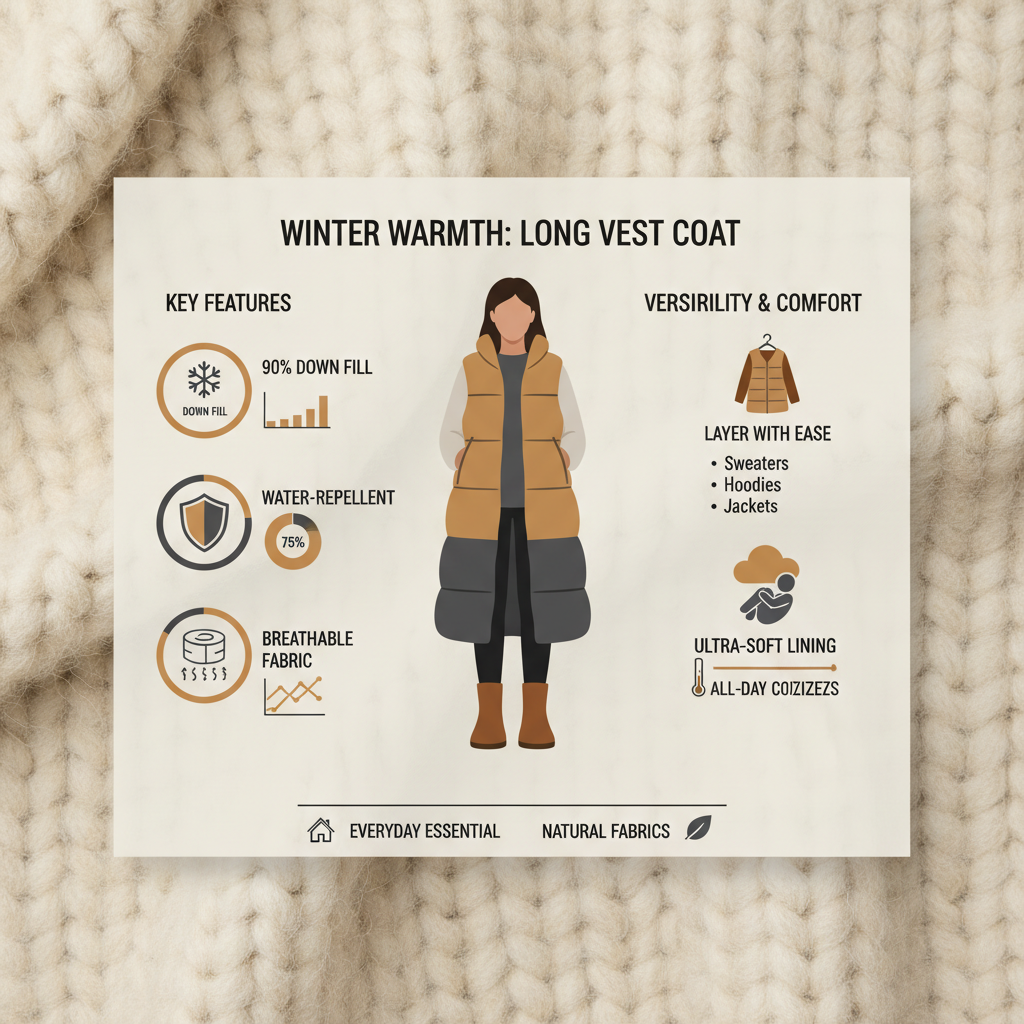Find Your Ideal Long Winter Vest Coat for Warmth and Style This Season