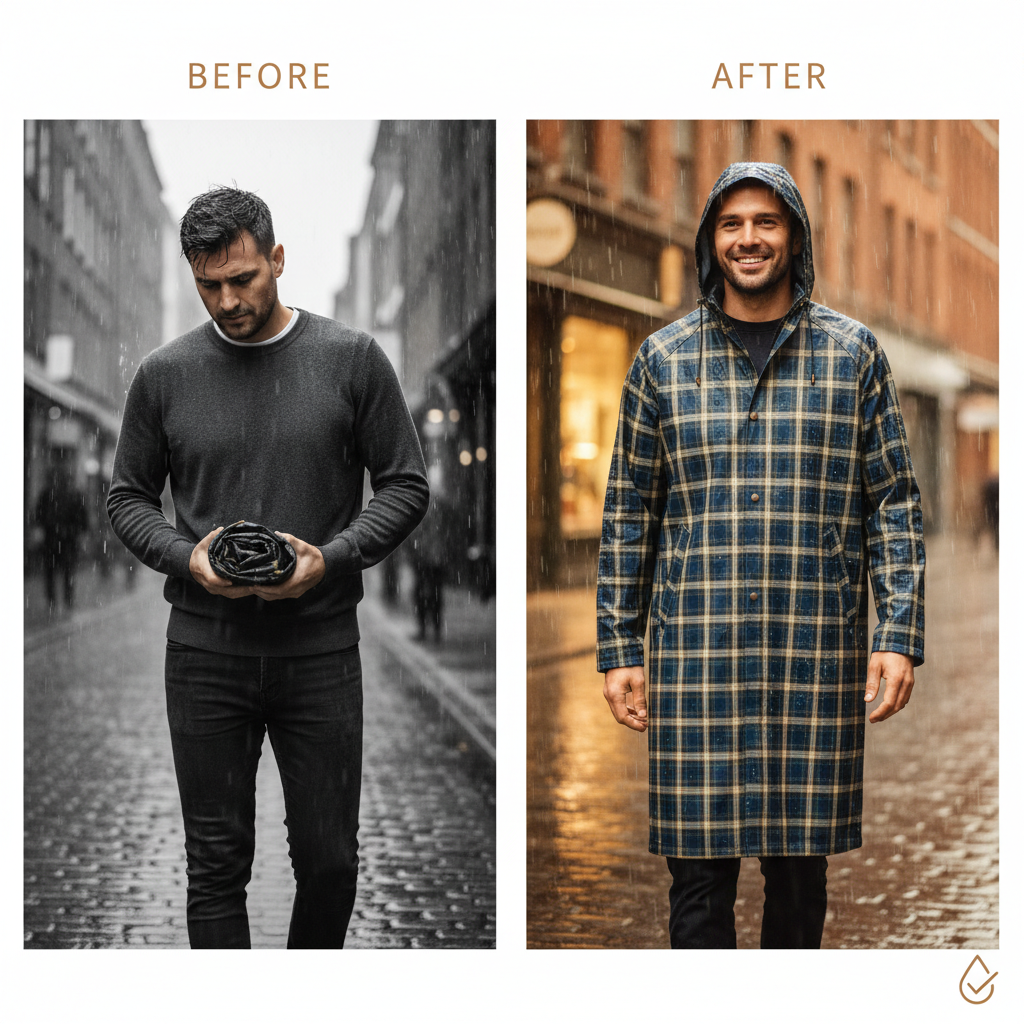Discover the Style and Function of Mens Plaid Raincoats for All Weather