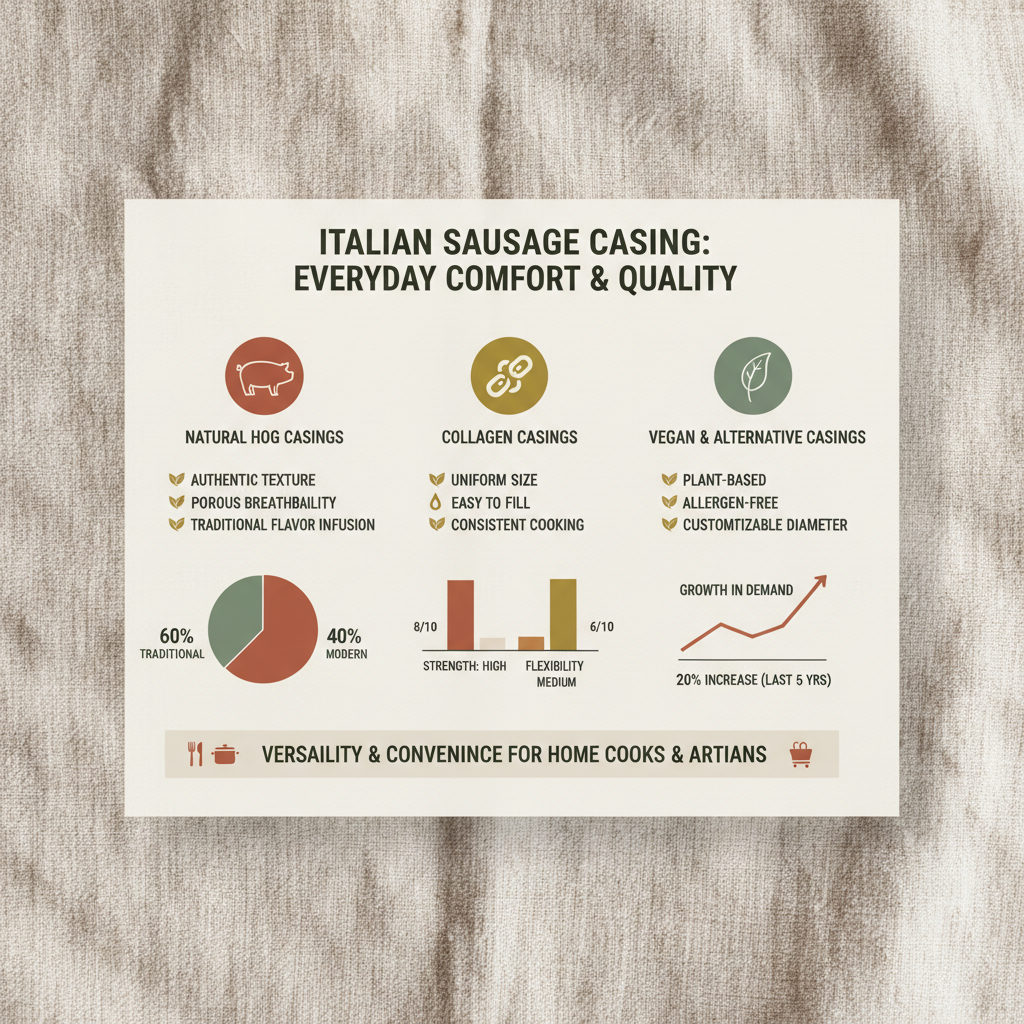 Comprehensive Guide to Italian Sausage Casing Types and Selection Criteria