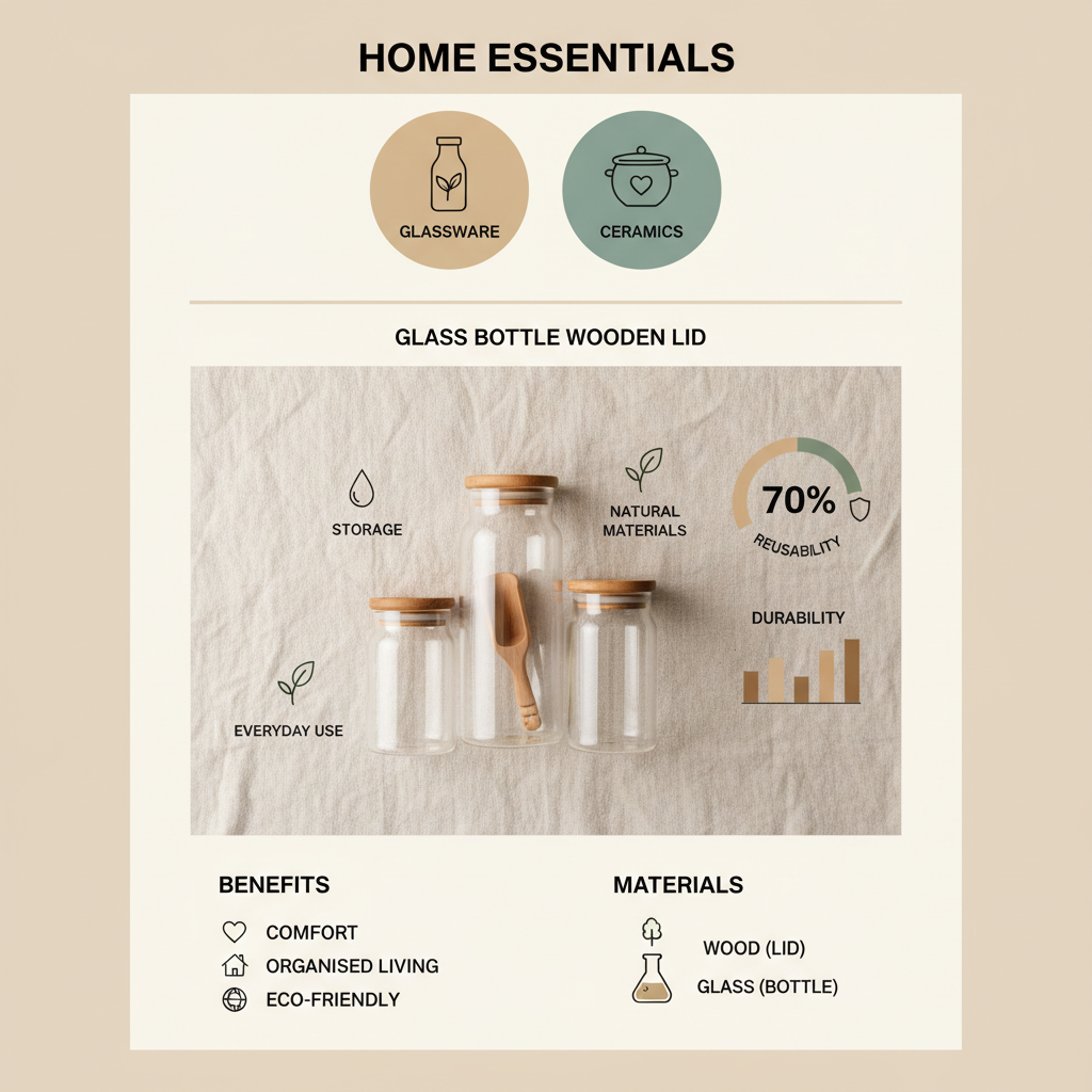 Enhance Your Lifestyle with Elegant Glass Bottles and Wooden Lids