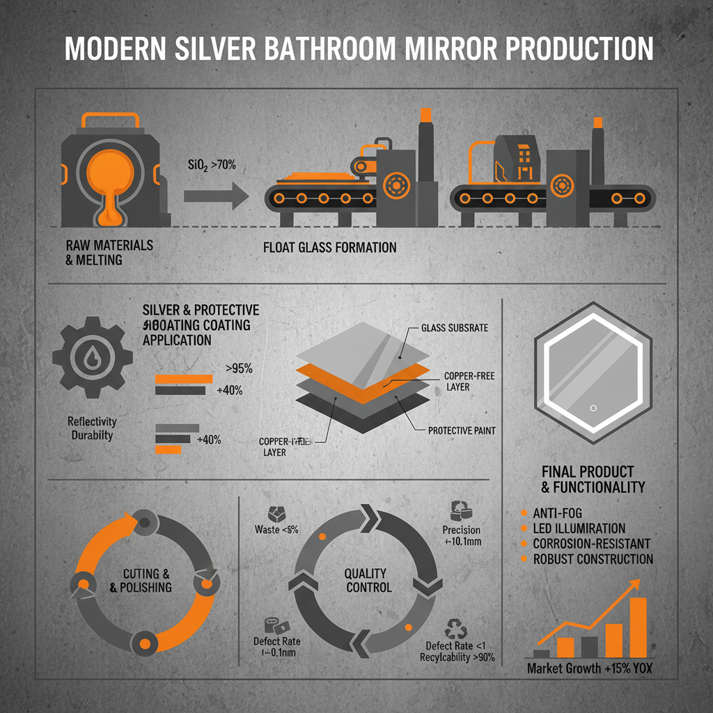 Elevate Your Space with a Stunning Modern Silver Bathroom Mirror