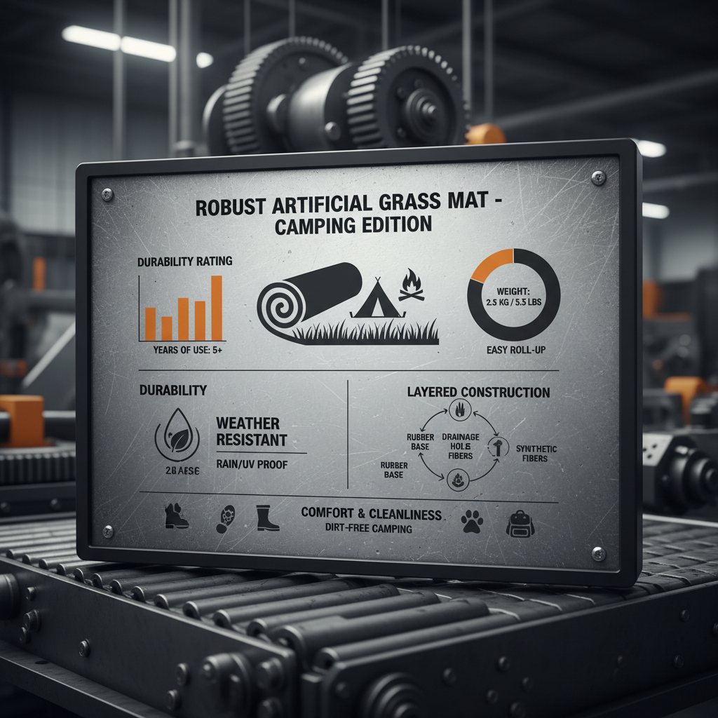 artificial grass mat for camping