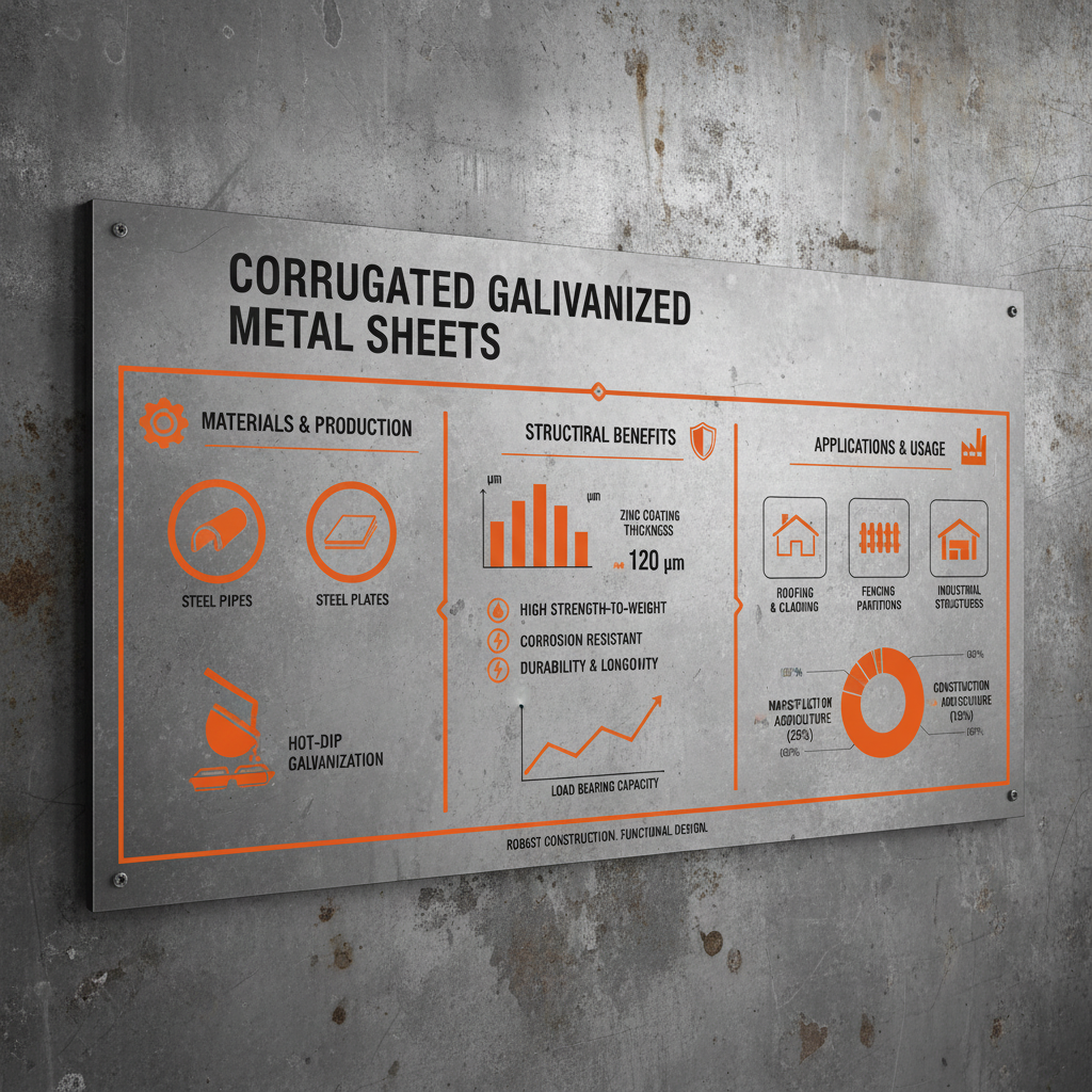 sheets of corrugated galvanized metal