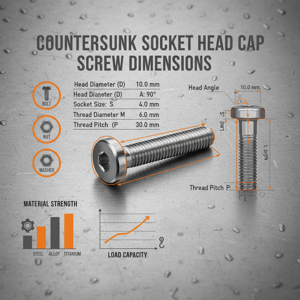 Comprehensive Guide to Countersunk Socket Head Cap Screw Dimensions and Standards