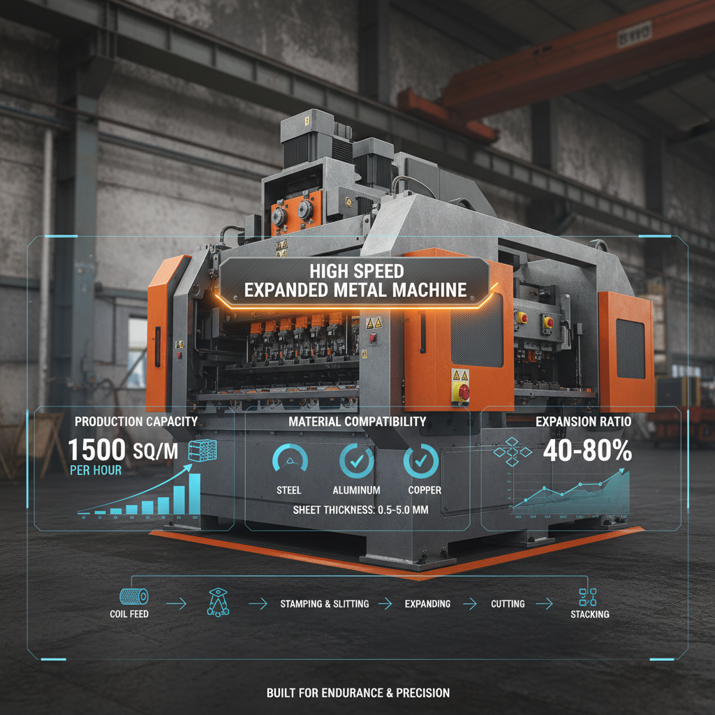 high speed expanded metal machine