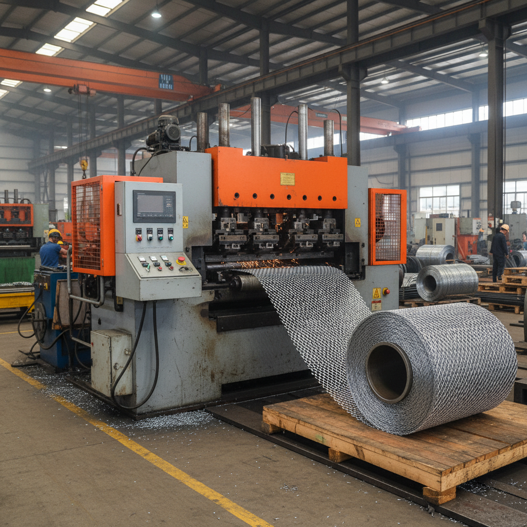 expanded metal sheet machine