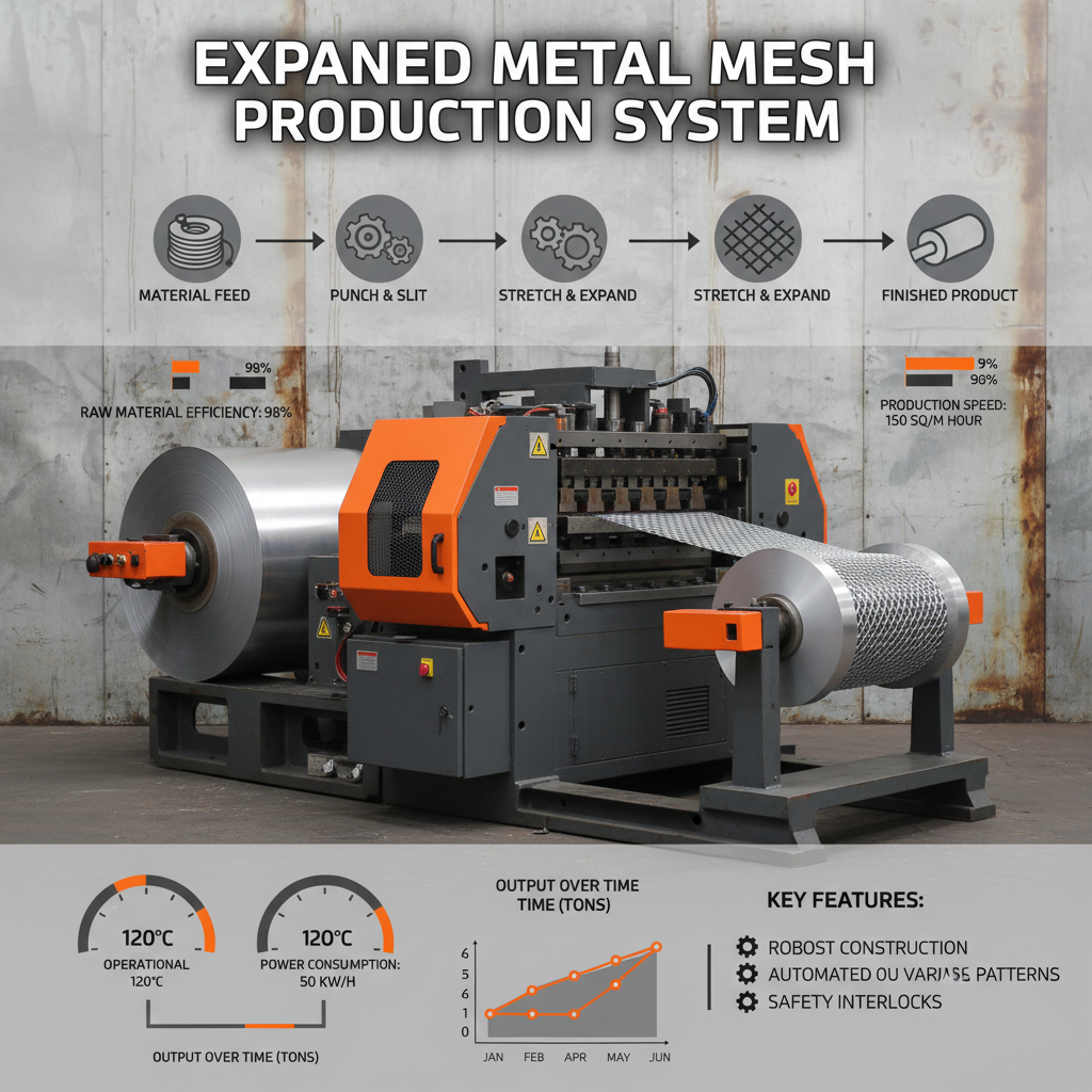 expanded metal mesh making machine