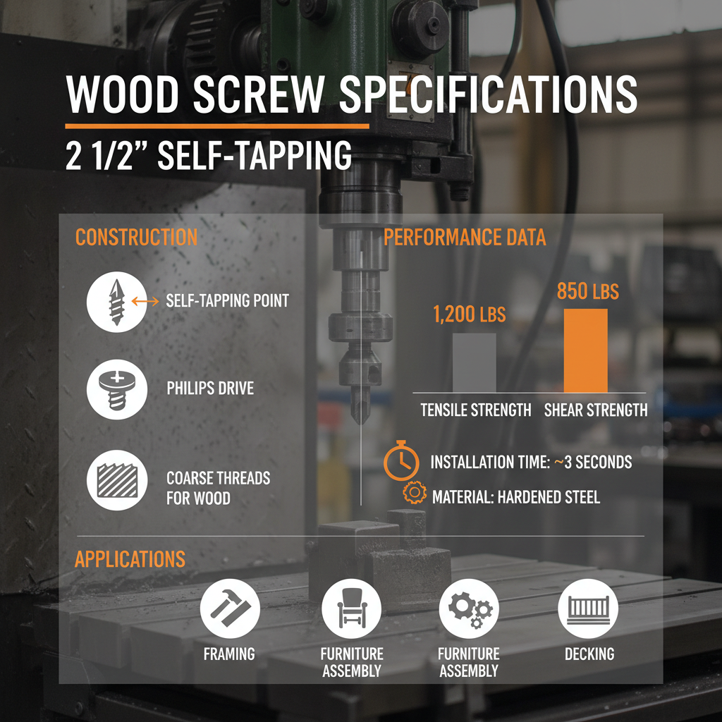 2 1 2 self tapping wood screws