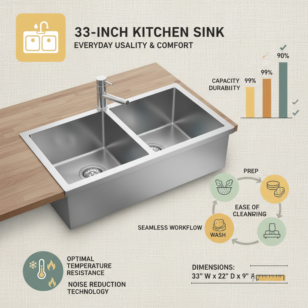 33 inch sink