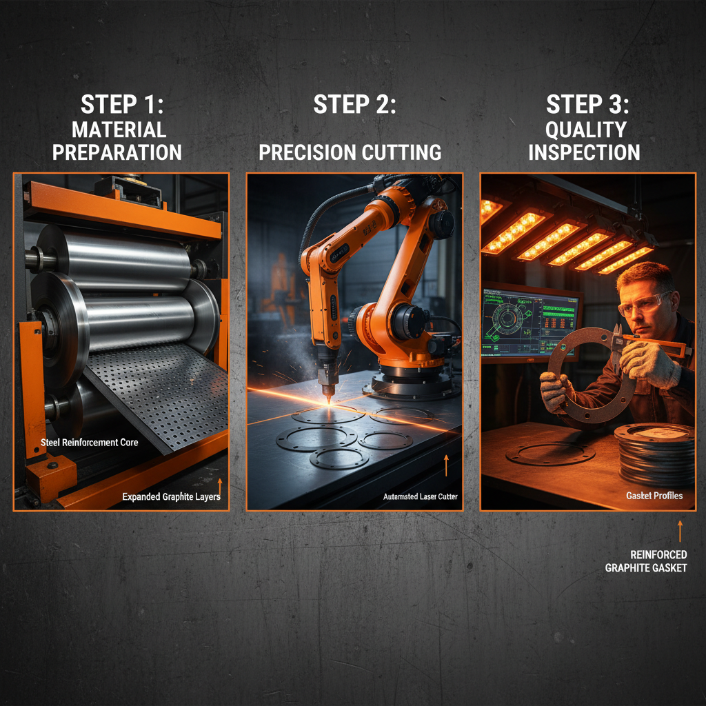Reinforced graphite gasket manufacturer