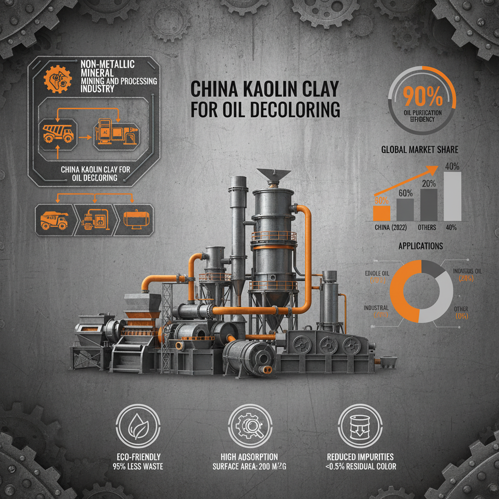China kaolin Clay For Oil Decoloring