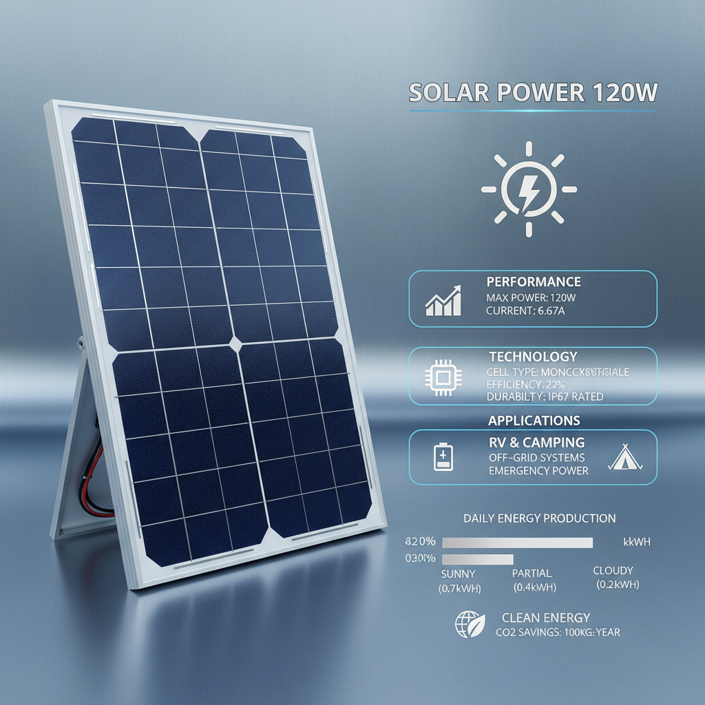 120w solar panel