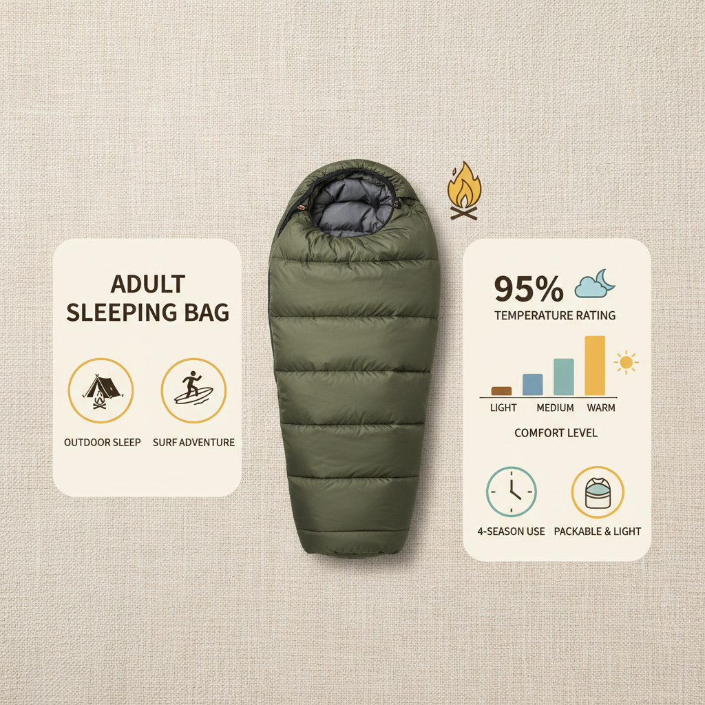 Choosing the Perfect Adult Sleeping Bag for Comfortable Outdoor Adventures