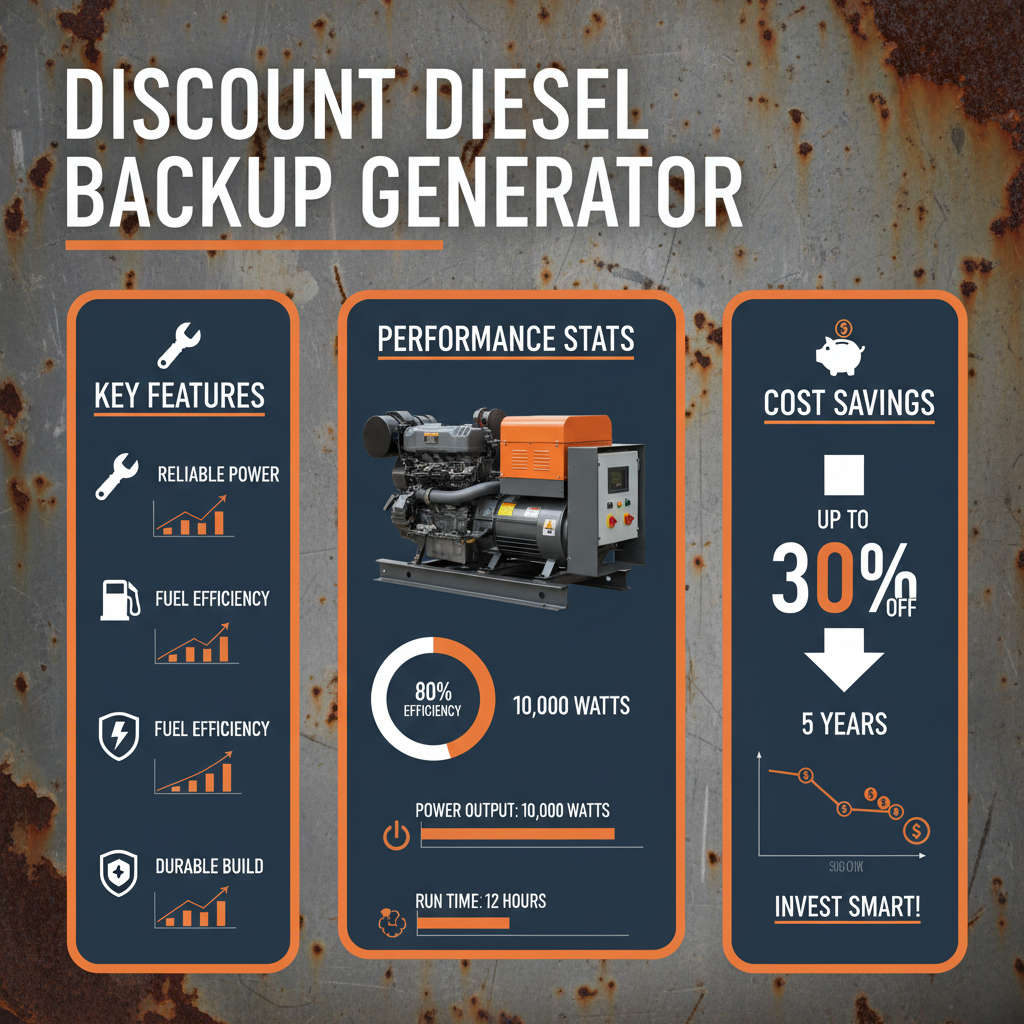 Discount diesel backup generator
