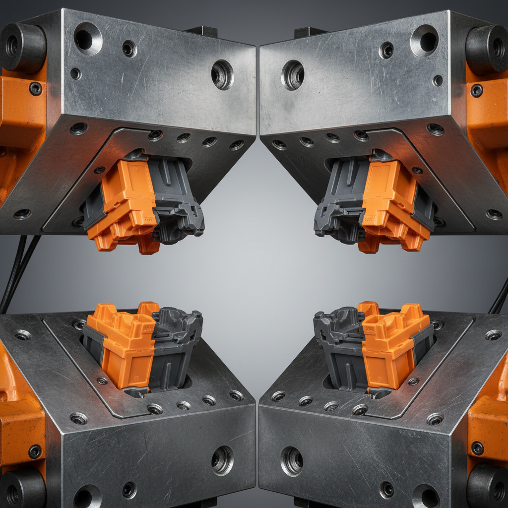 Two tone plastic parts