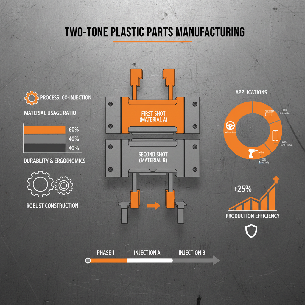 Two tone plastic parts