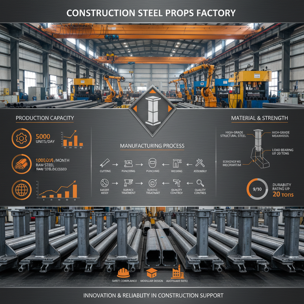 construction steel props Factory