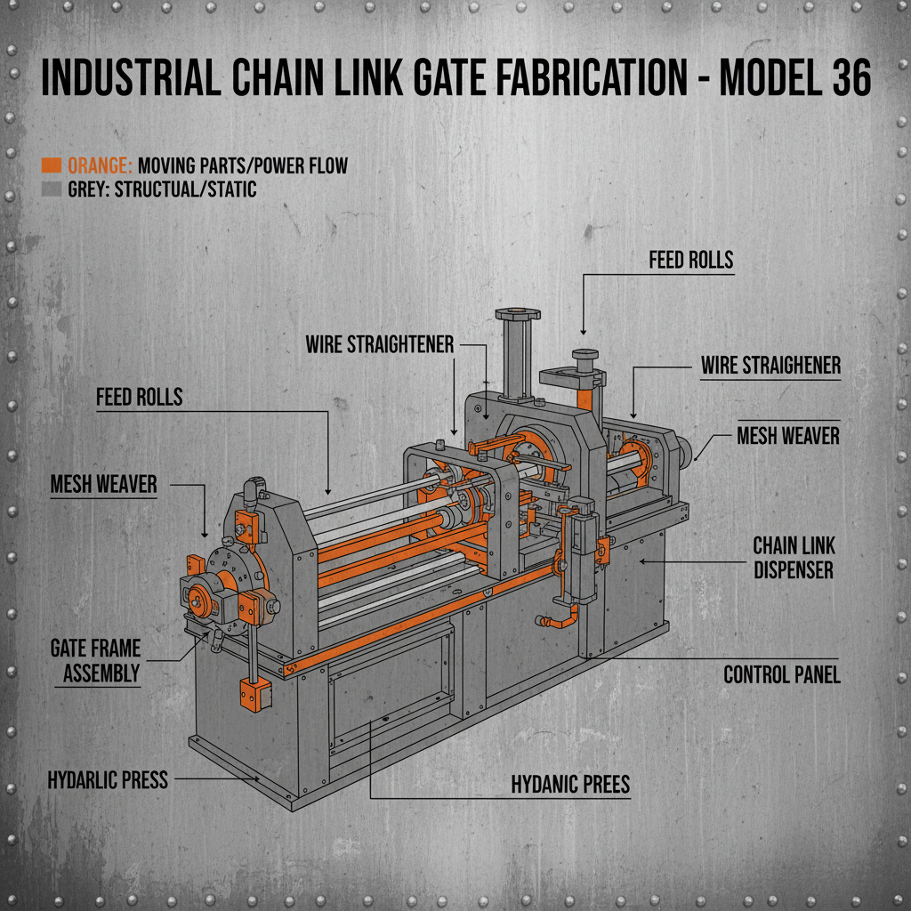 36 chain link gate