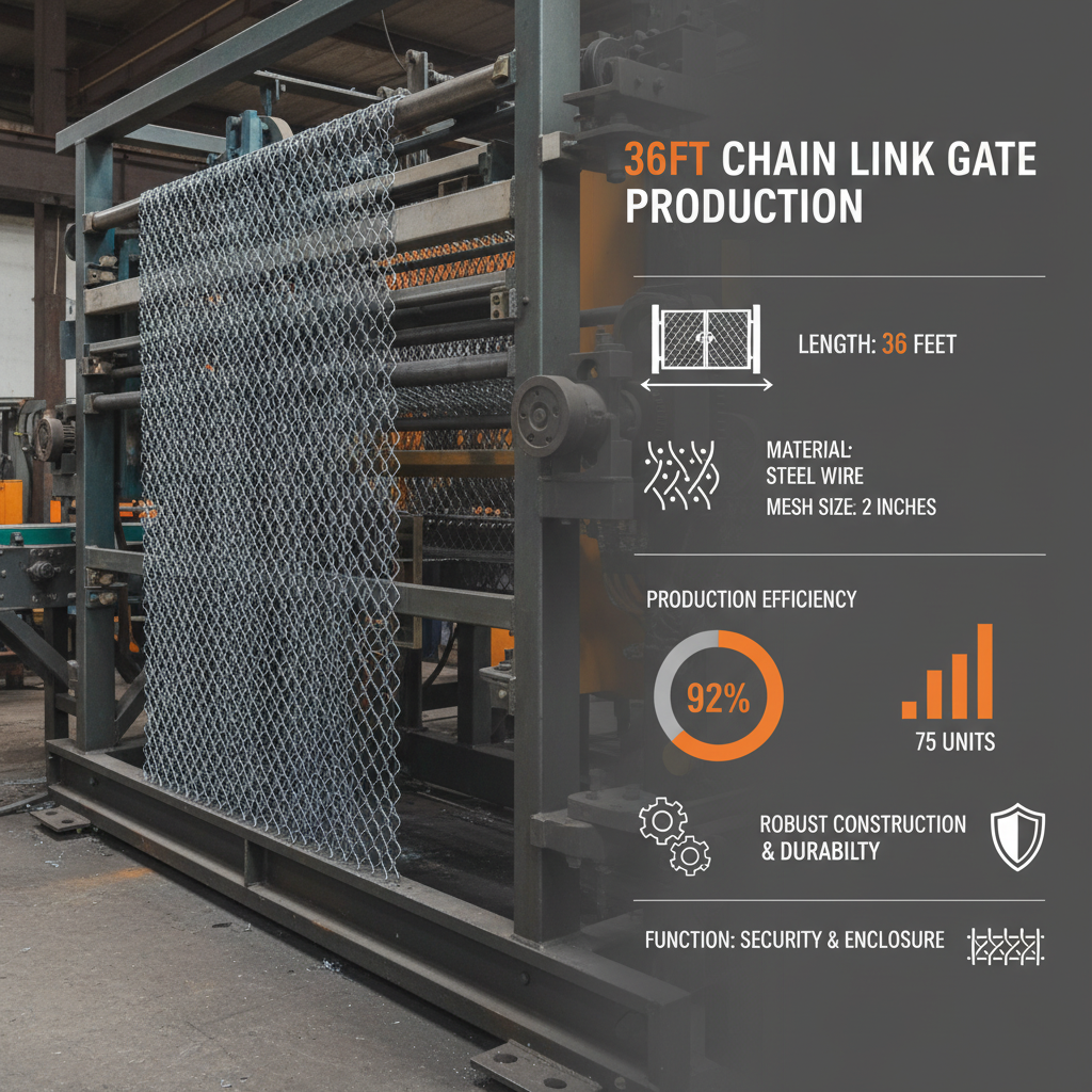 36 chain link gate