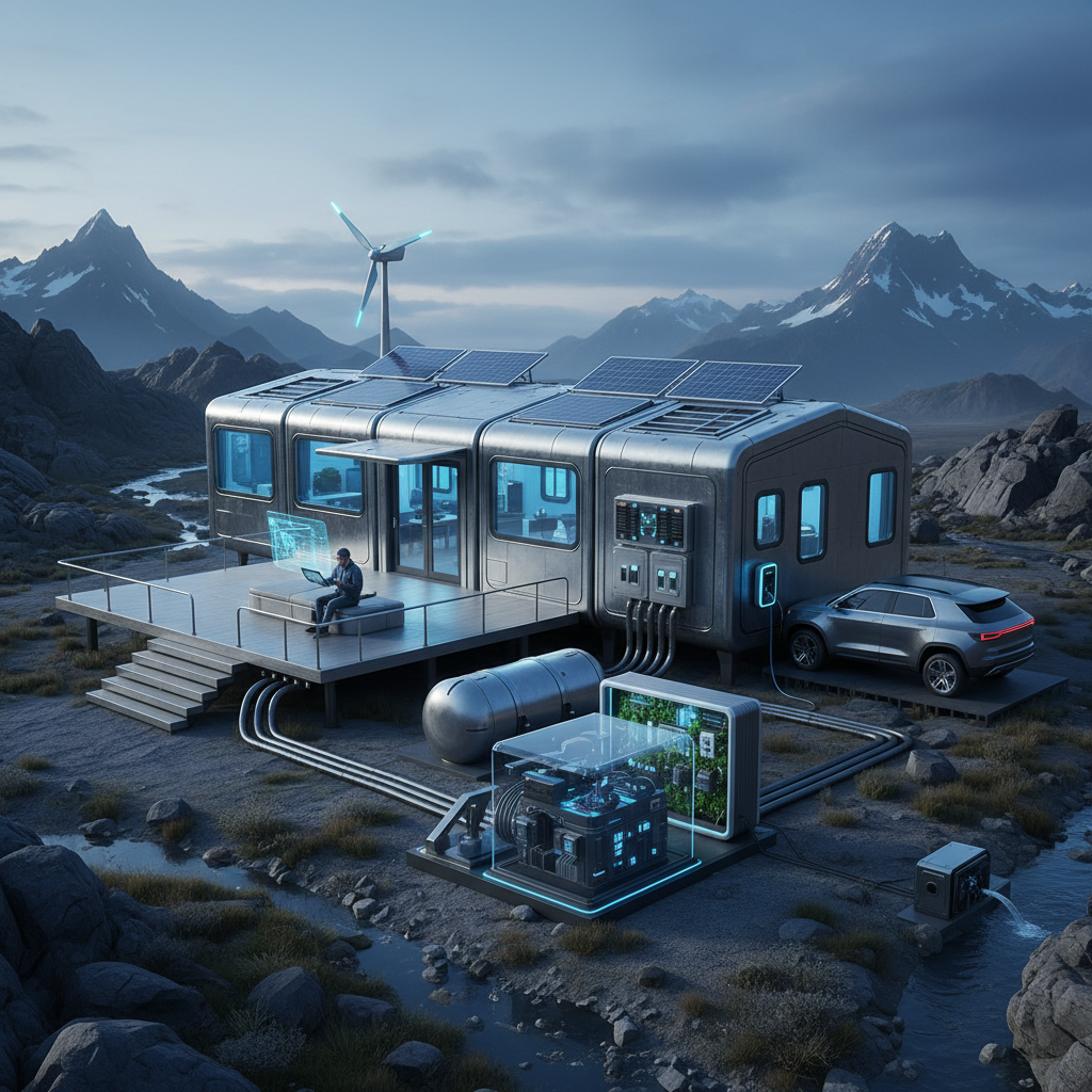 Revolutionizing Power Delivery with Expandable Folding Houses