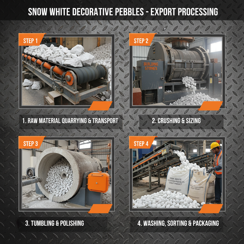 Enhance Your Landscape with Stunning Snow White Decorative Pebbles