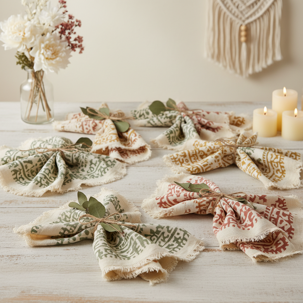 Elevate Your Wedding Decor with Stunning Boho Napkins for Wedding