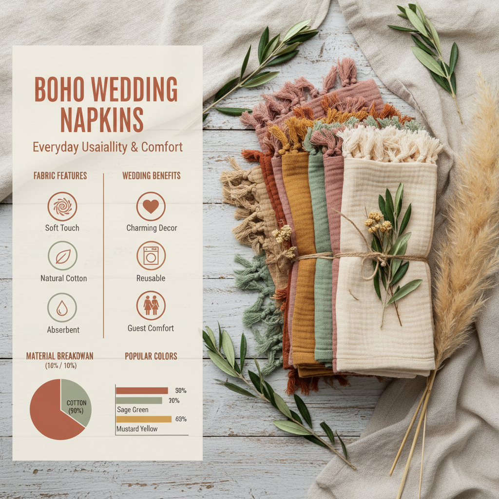 Elevate Your Wedding Decor with Stunning Boho Napkins for Wedding