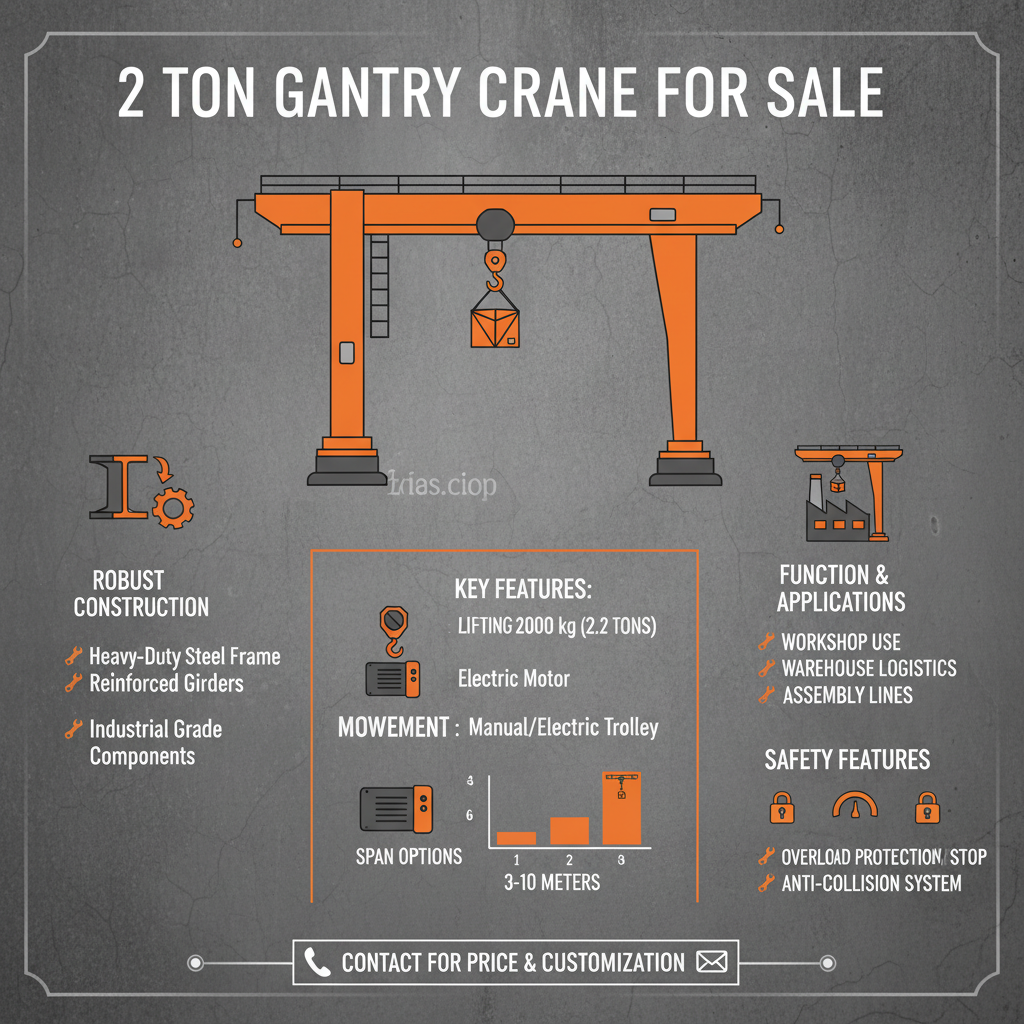 Find Your Ideal 2 Ton Gantry Crane for Sale and Maximize Lifting Efficiency