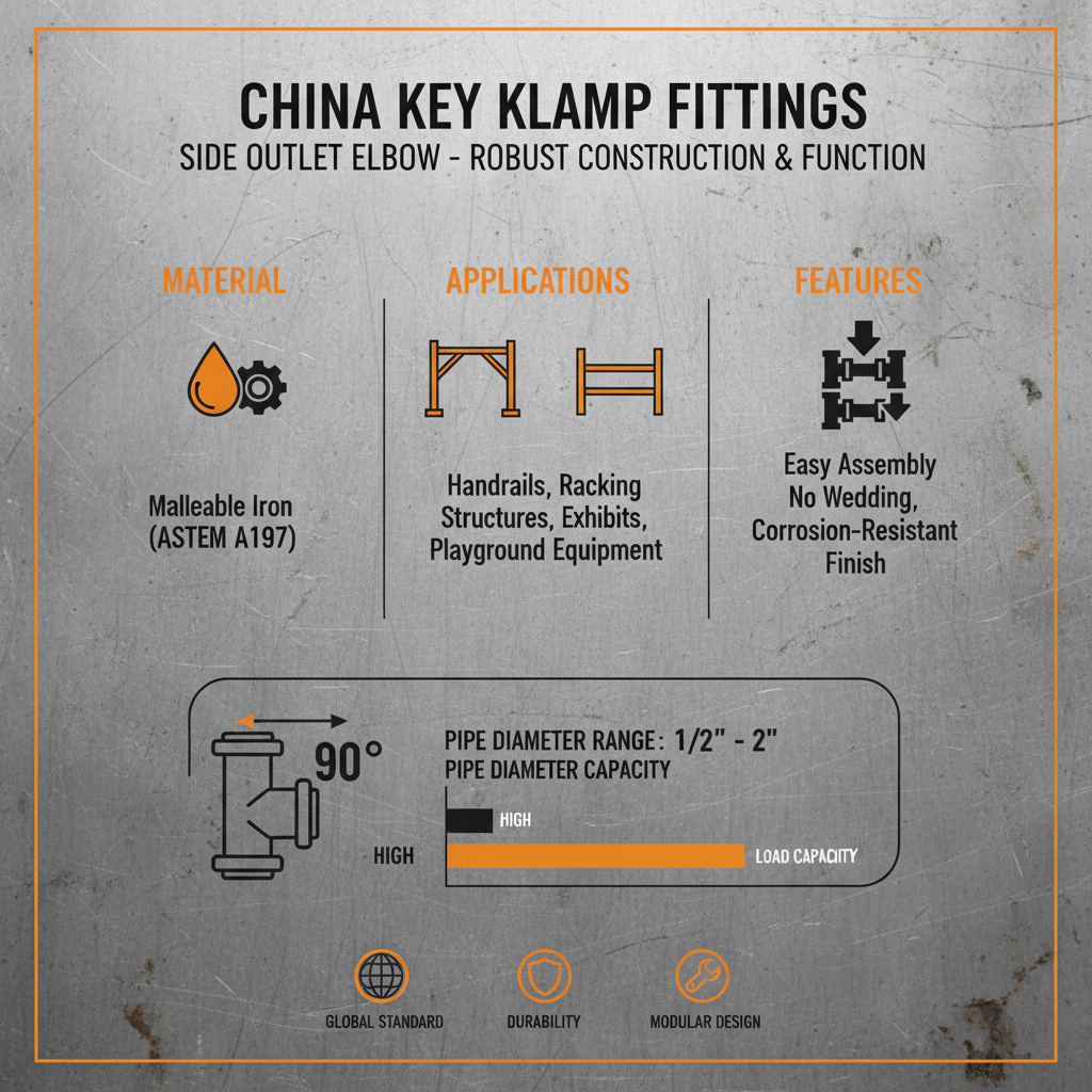 China Key Clamp Fittings Side Outlet Elbow for Robust Structural Systems