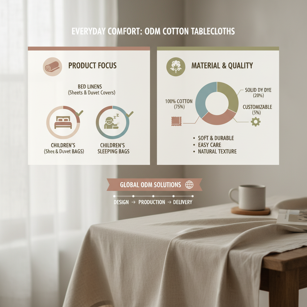 Elevate Dining with Custom ODM Solid Color Cotton Table Cloths