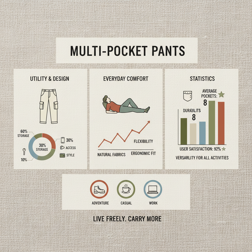 Discover the Style and Function of Modern MultiPockets Pants