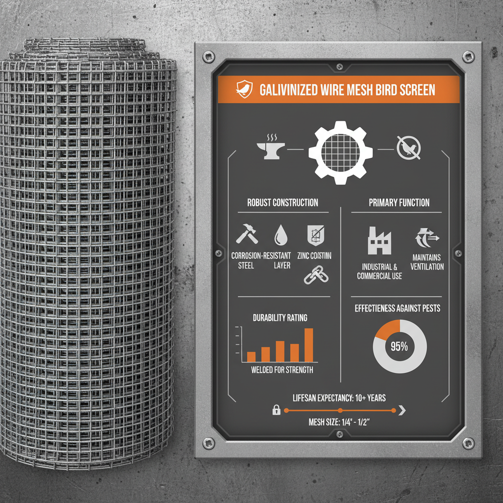 Comprehensive Guide to Choosing Galvanized Wire Mesh Bird Screen Solutions