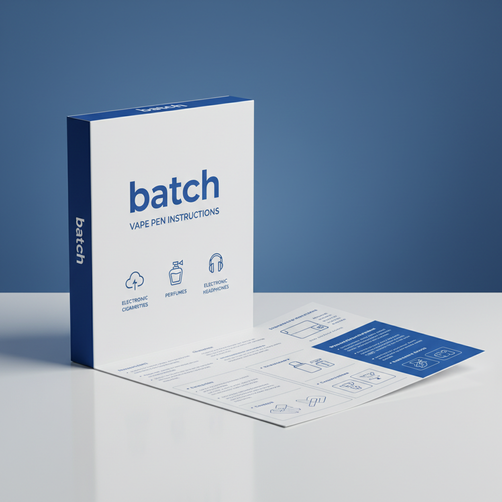 Comprehensive Batch Vape Pen Instructions for Optimal Performance and Safety