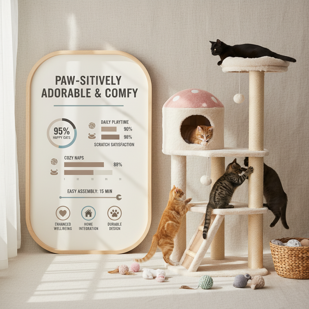 Discover the Perfect Cute Cat Tower for Your Feline Friend's Wellbeing
