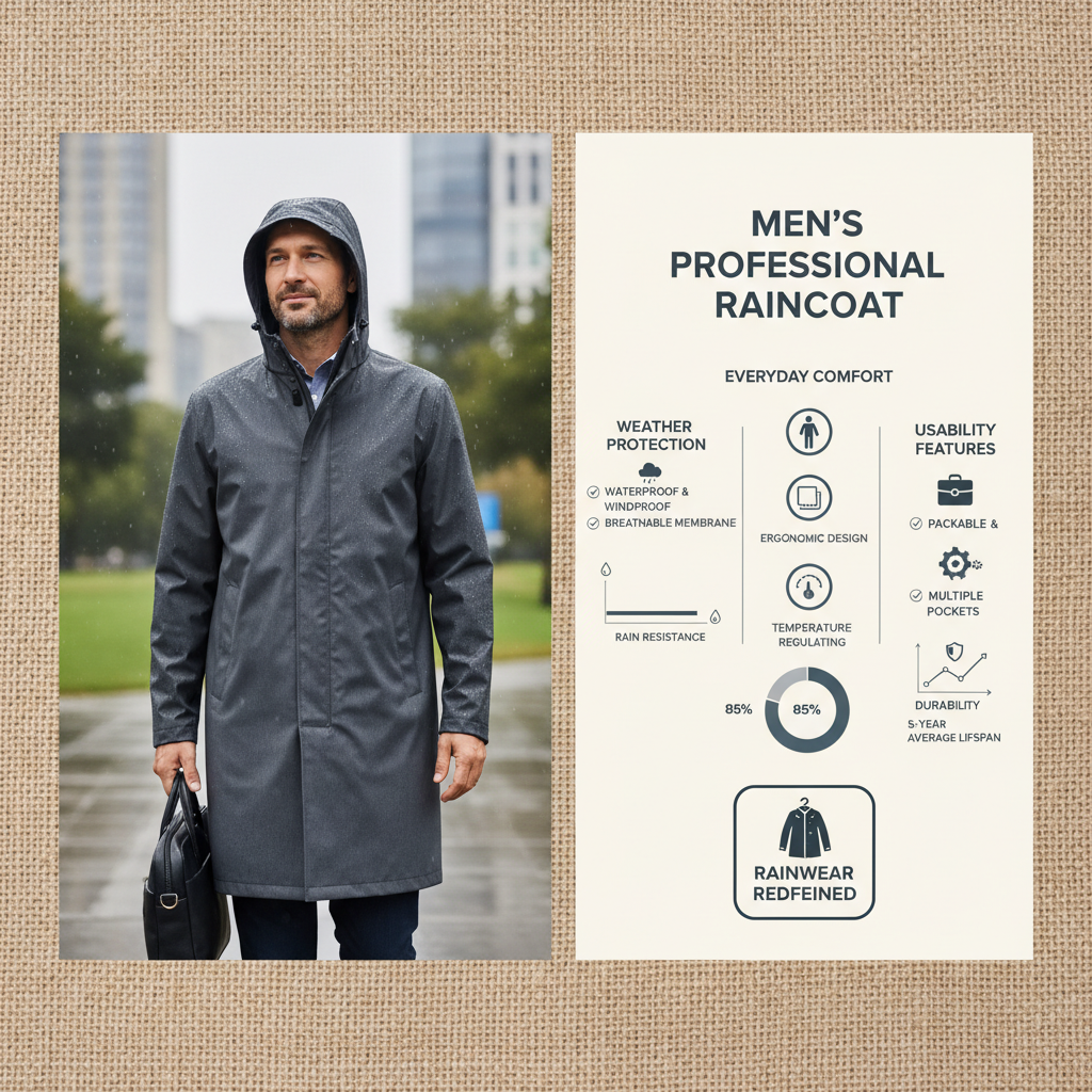 Choosing the Ideal Men's Professional Raincoat for Optimal Weather Protection