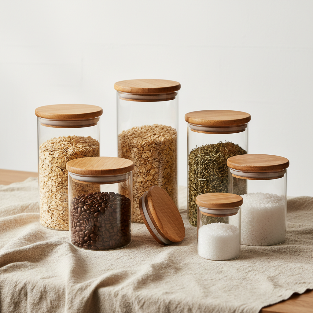 Enhance Your Home with Elegant Glass Container Wood Top Designs