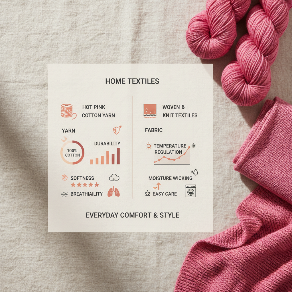 Explore the Vibrant World of Hot Pink Cotton Yarn for Knitting and Crochet