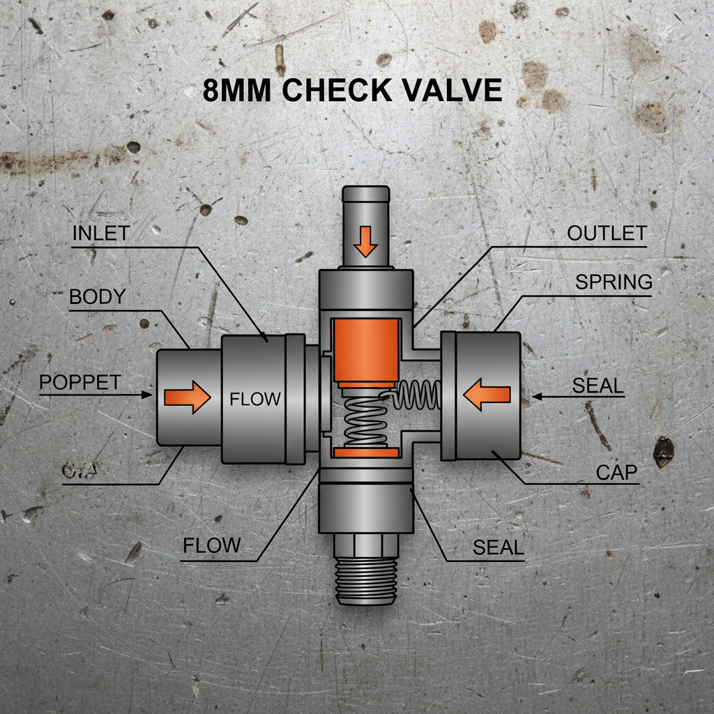 8mm check valve