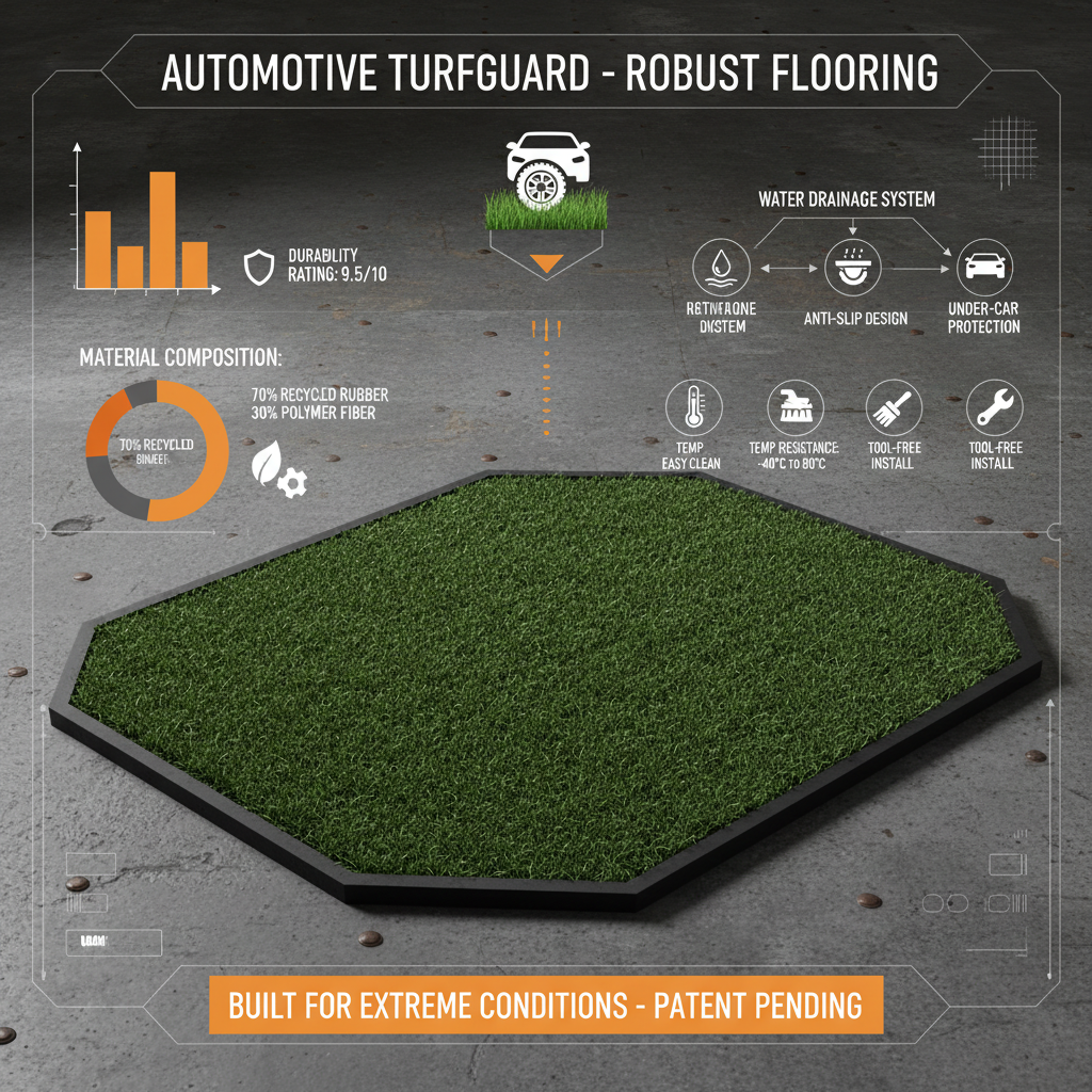 artificial grass mat for car
