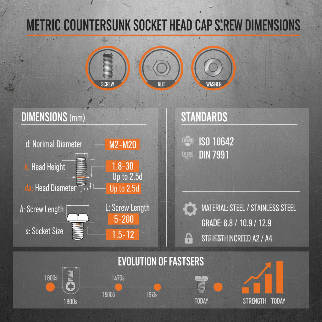 Comprehensive Guide to Countersunk Socket Head Cap Screw Dimensions Metric